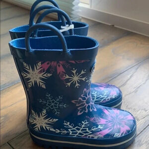 Outee Snowflake Rubber Rain Boots *NWOT*